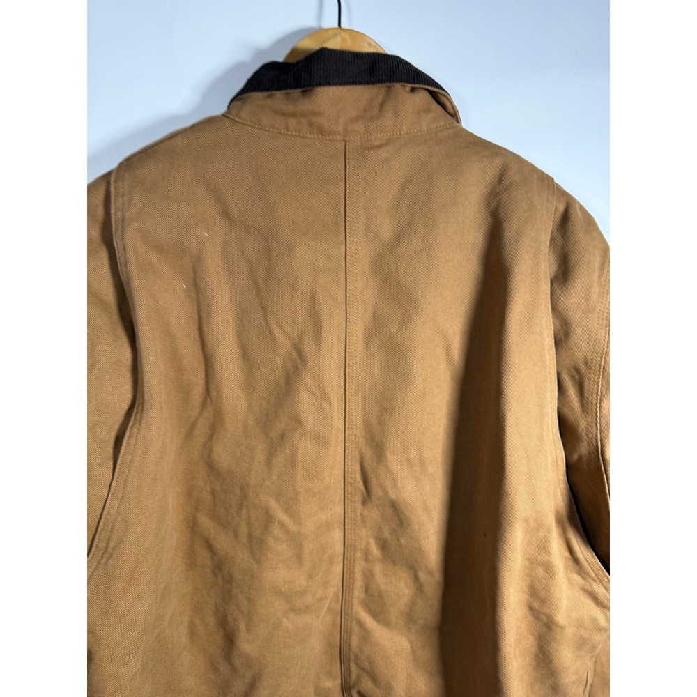 CornerStone Mens Duck Cloth Work Jacket Tan Flannel Lined Mission Mechanical L - Picture 5 of 9